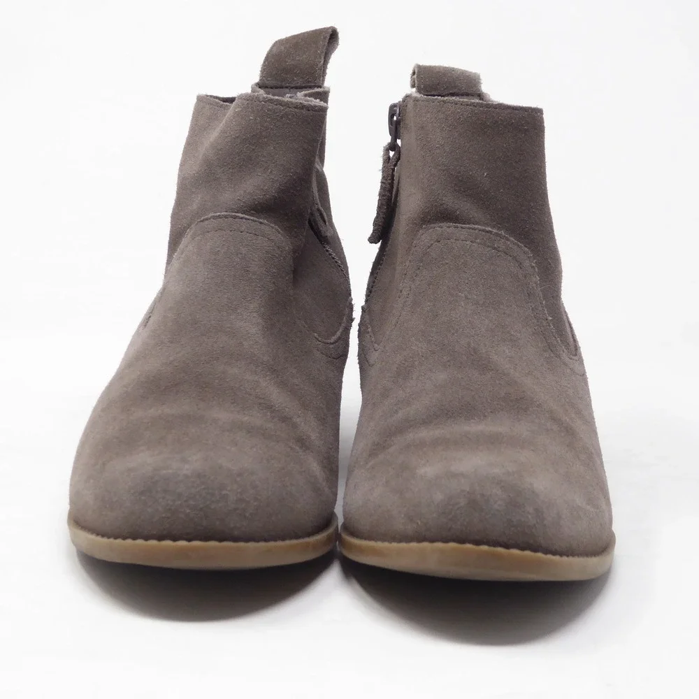 Vionic Women Ankle Boots Taupe Suede Vera Orthotic Size 7